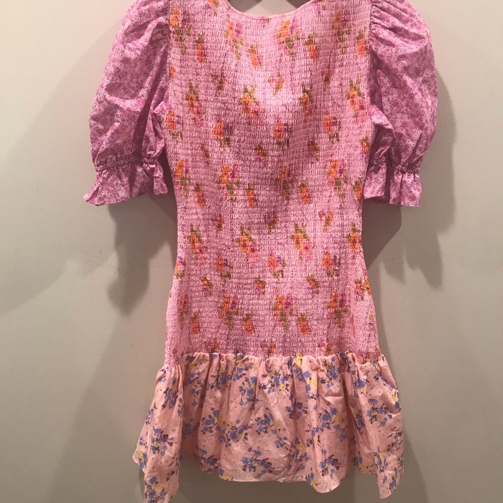 NEW Loveshackfancy Luppa Dress Exploded Pink, Large - Picture 8 of 9
